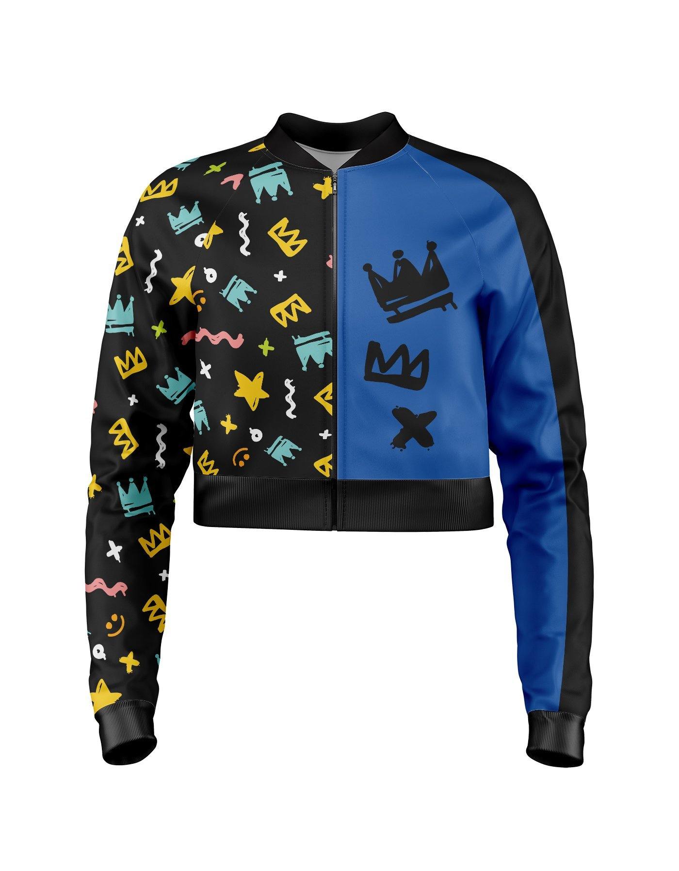 2 Tone Cropped Jockey Jacket