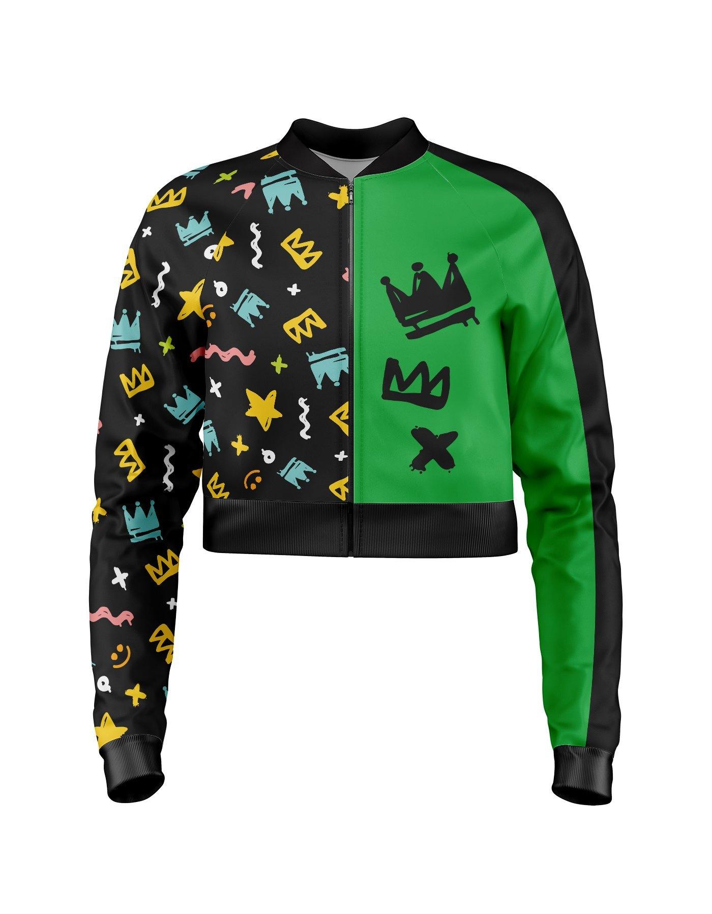 2 Tone Cropped Jockey Jacket