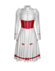 Jolly Holiday LS Puff Sleeve TNeck Dress with Character Skirt
