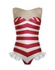 Beach Baby Mesh Sweetheart with Leg Ruffle