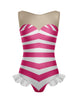 Beach Baby Mesh Sweetheart with Leg Ruffle