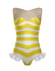 Beach Baby Mesh Sweetheart with Leg Ruffle