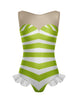 Beach Baby Mesh Sweetheart with Leg Ruffle