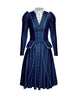 Mary Poppins LS Puff Sleeve TNeck Dress with Character Skirt and Peplum