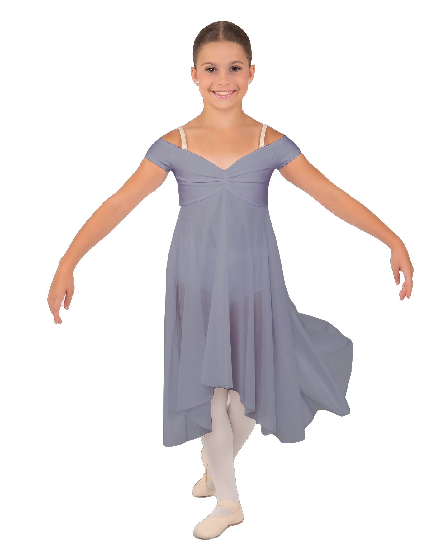 Solid Sequin Lace and Chiffon Propriety Dress