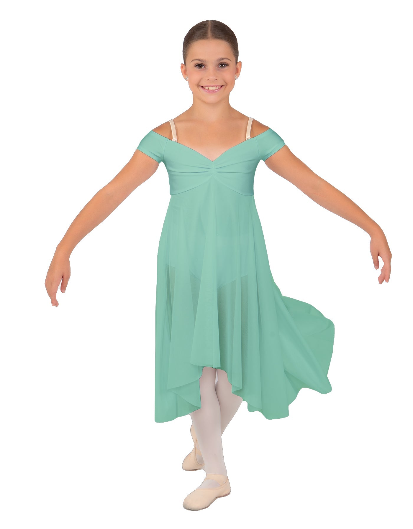 Solid Sequin Lace and Chiffon Propriety Dress