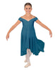 Solid Sequin Lace and Chiffon Propriety Dress