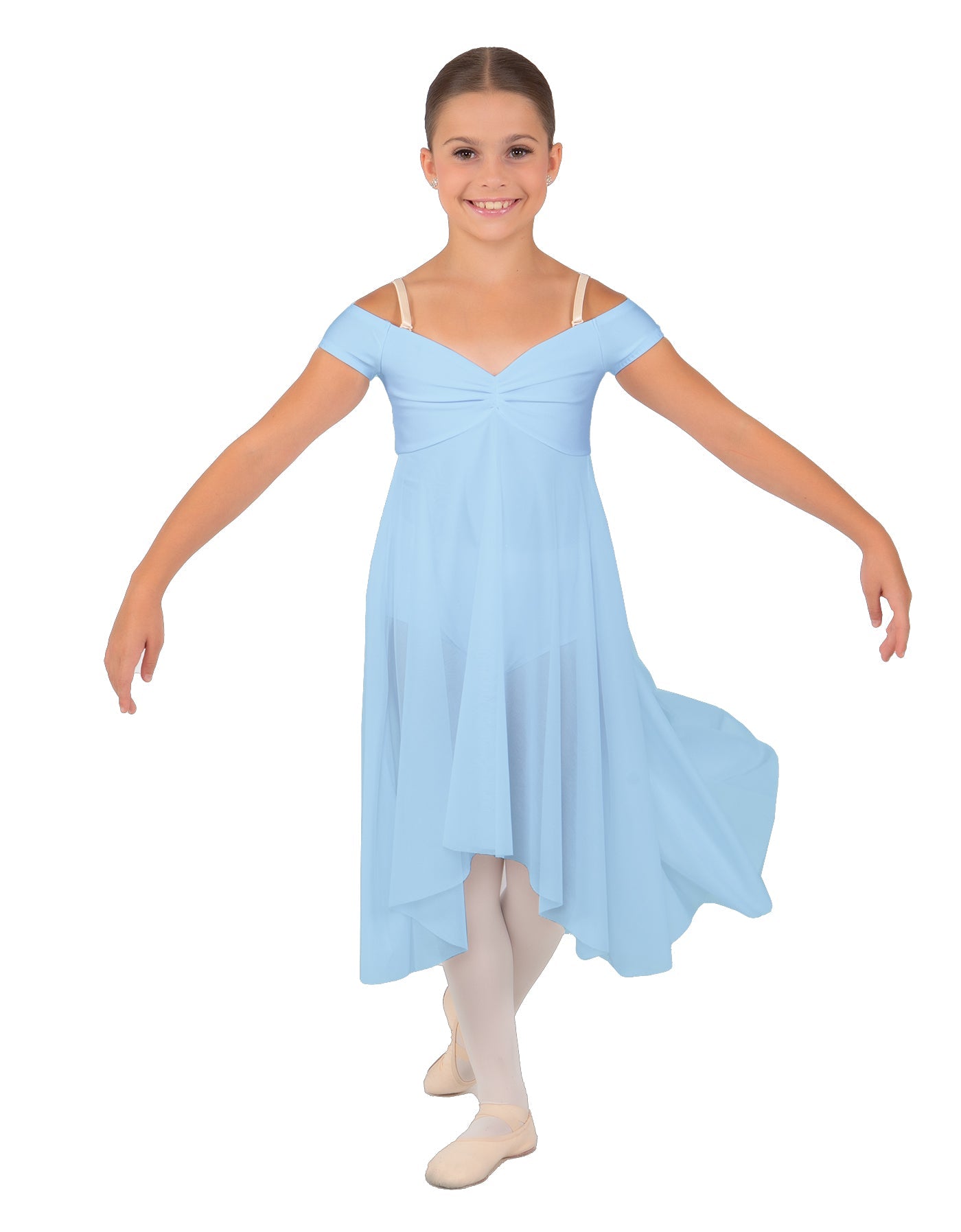 Solid Sequin Lace and Chiffon Propriety Dress