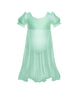 Wendy Puff Sleeve Dress with Chiffon