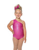 Solid Hologram One Shoulder Leotard