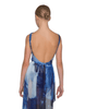 Tidal Wave Printed Open Ballroom Skirt