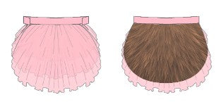 Mouse Pettibustle with Top Skirt