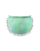 Solid Hologram White Pettibustle with Top Skirt