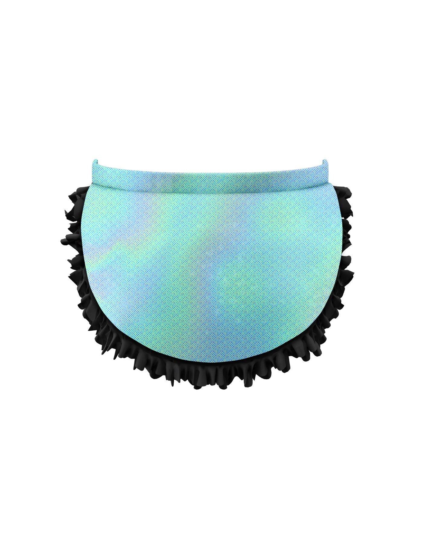 Solid Hologram Pettibustle with Top Skirt