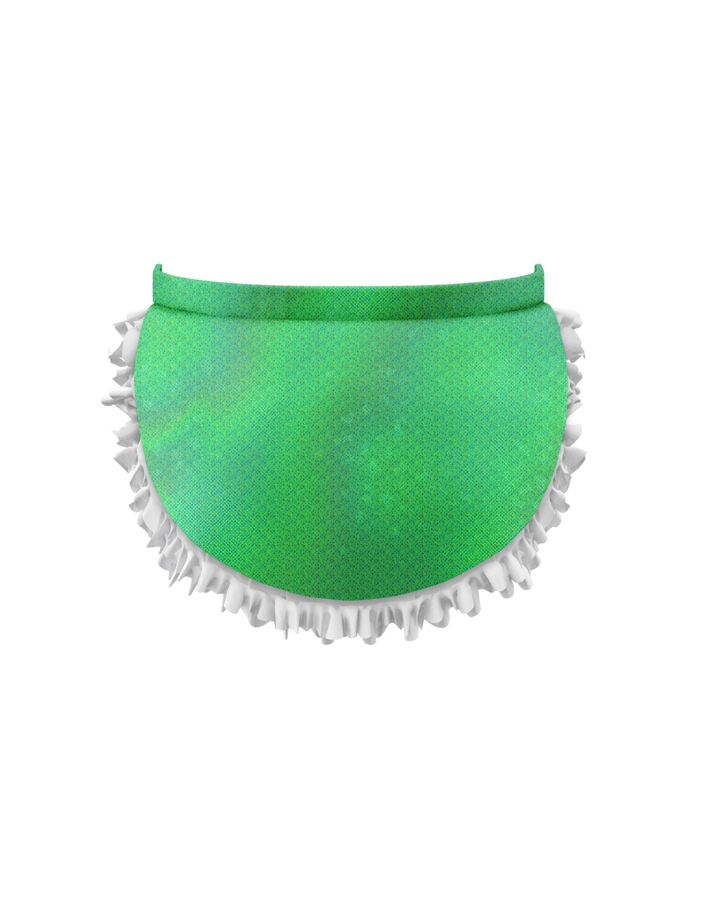 Solid Hologram White Pettibustle with Top Skirt