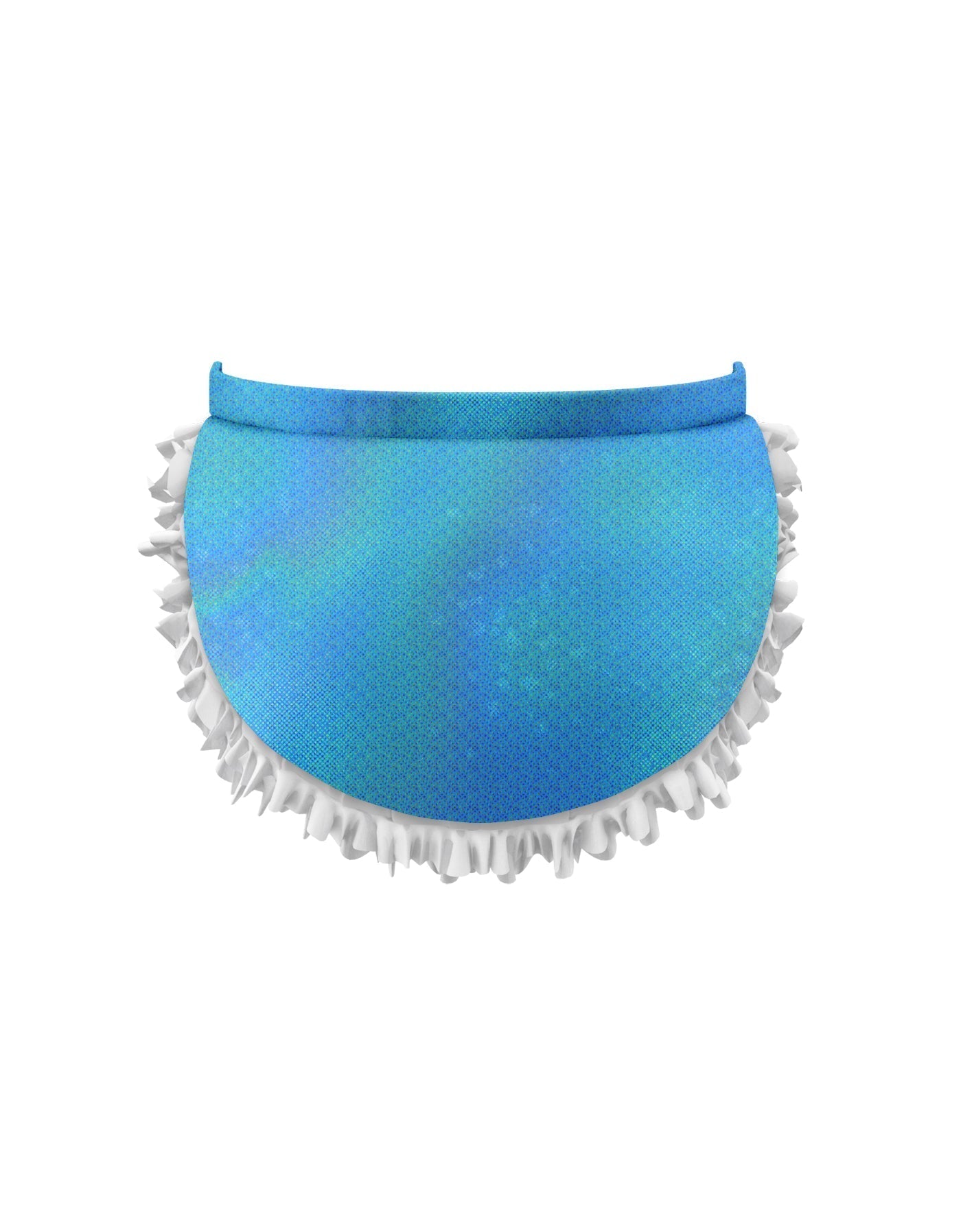 Solid Hologram White Pettibustle with Top Skirt