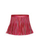 Solid Hologram Fringe Skirt