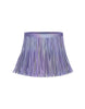 Solid Hologram Fringe Skirt