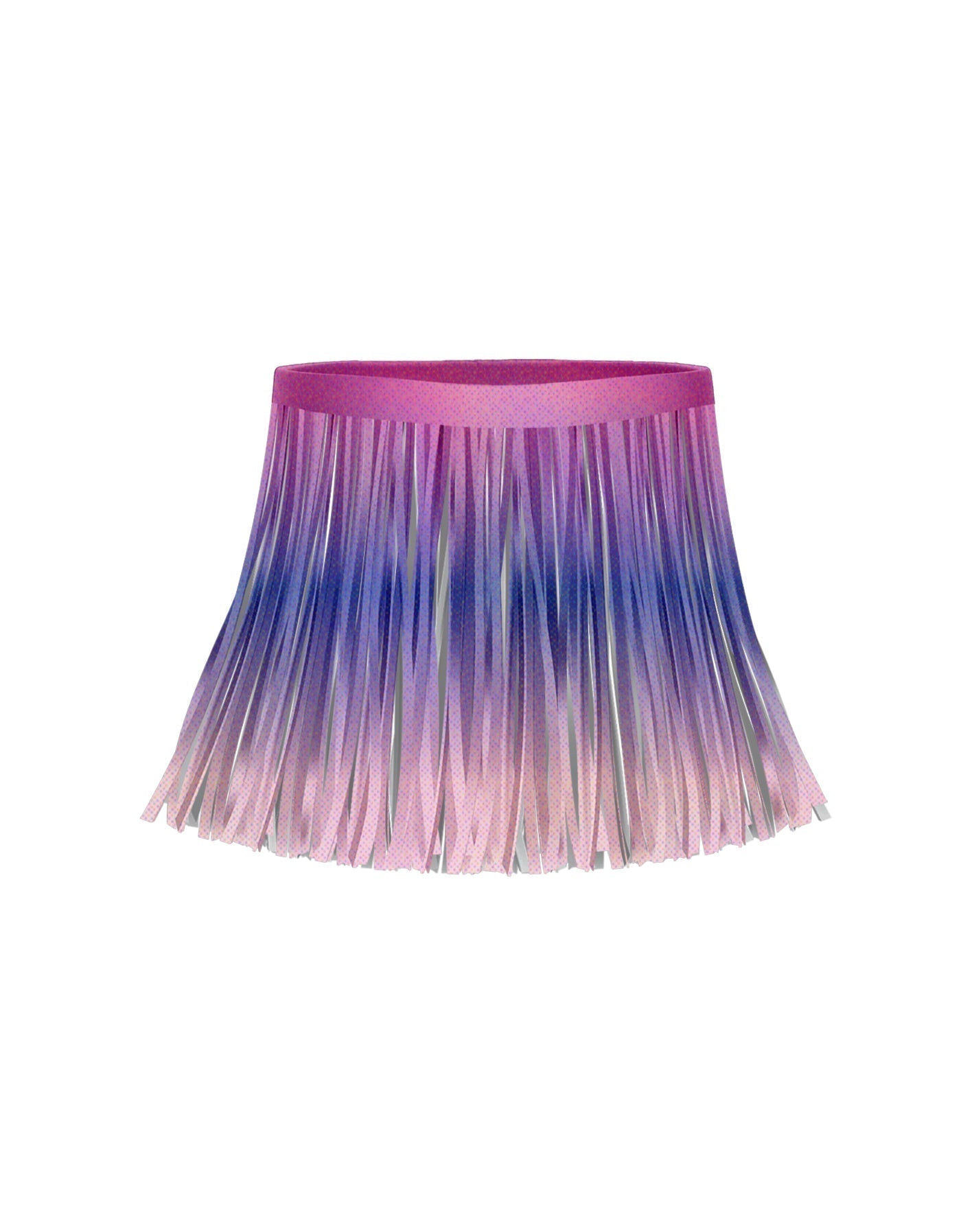 Ombre Pastels Fringe Skirt