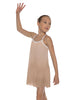 Solid Short Polychiffon Dress with White Lycra Body
