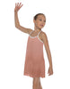 Solid Short Polychiffon Dress with White Lycra Body