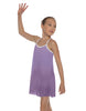 Solid Short Polychiffon Dress with White Lycra Body