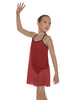 Solid Short Polychiffon Dress with Black Lycra Body