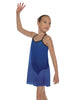 Solid Short Polychiffon Dress with Black Lycra Body