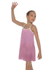 Solid Short Polychiffon Dress with White Lycra Body