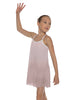 Solid Short Polychiffon Dress with White Lycra Body