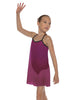 Solid Short Polychiffon Dress with Black Lycra Body