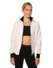 Solid Pique High Collar Jockey Jacket No Pocket