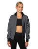 Solid Pique High Collar Jockey Jacket No Pocket
