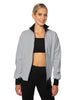 Solid Pique High Collar Jockey Jacket No Pocket