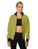 Solid Pique High Collar Jockey Jacket No Pocket
