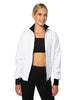 Solid Pique High Collar Jockey Jacket No Pocket