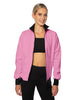 Solid Pique High Collar Jockey Jacket No Pocket