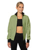 Solid Pique High Collar Jockey Jacket No Pocket