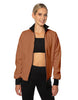 Solid Pique High Collar Jockey Jacket No Pocket