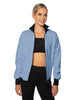 Solid Pique High Collar Jockey Jacket No Pocket