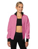 Solid Pique High Collar Jockey Jacket No Pocket