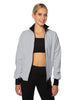 Solid Pique High Collar Jockey Jacket No Pocket