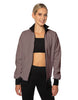 Solid Pique High Collar Jockey Jacket No Pocket
