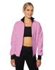 Solid Pique High Collar Jockey Jacket No Pocket