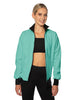 Solid Pique High Collar Jockey Jacket No Pocket