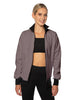 Solid Pique High Collar Jockey Jacket No Pocket