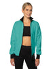 Solid Pique High Collar Jockey Jacket No Pocket