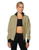 Solid Pique High Collar Jockey Jacket No Pocket