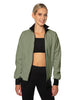 Solid Pique High Collar Jockey Jacket No Pocket