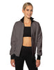 Solid Pique High Collar Jockey Jacket No Pocket